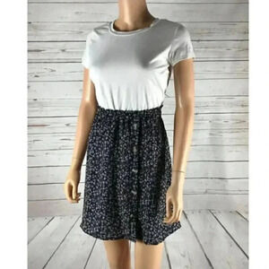 BAILEY BLUE Short Sleeve Cinched Waist Dress, NWT, MEDIUM